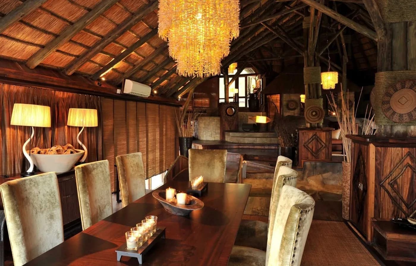 Dining room under the thatch