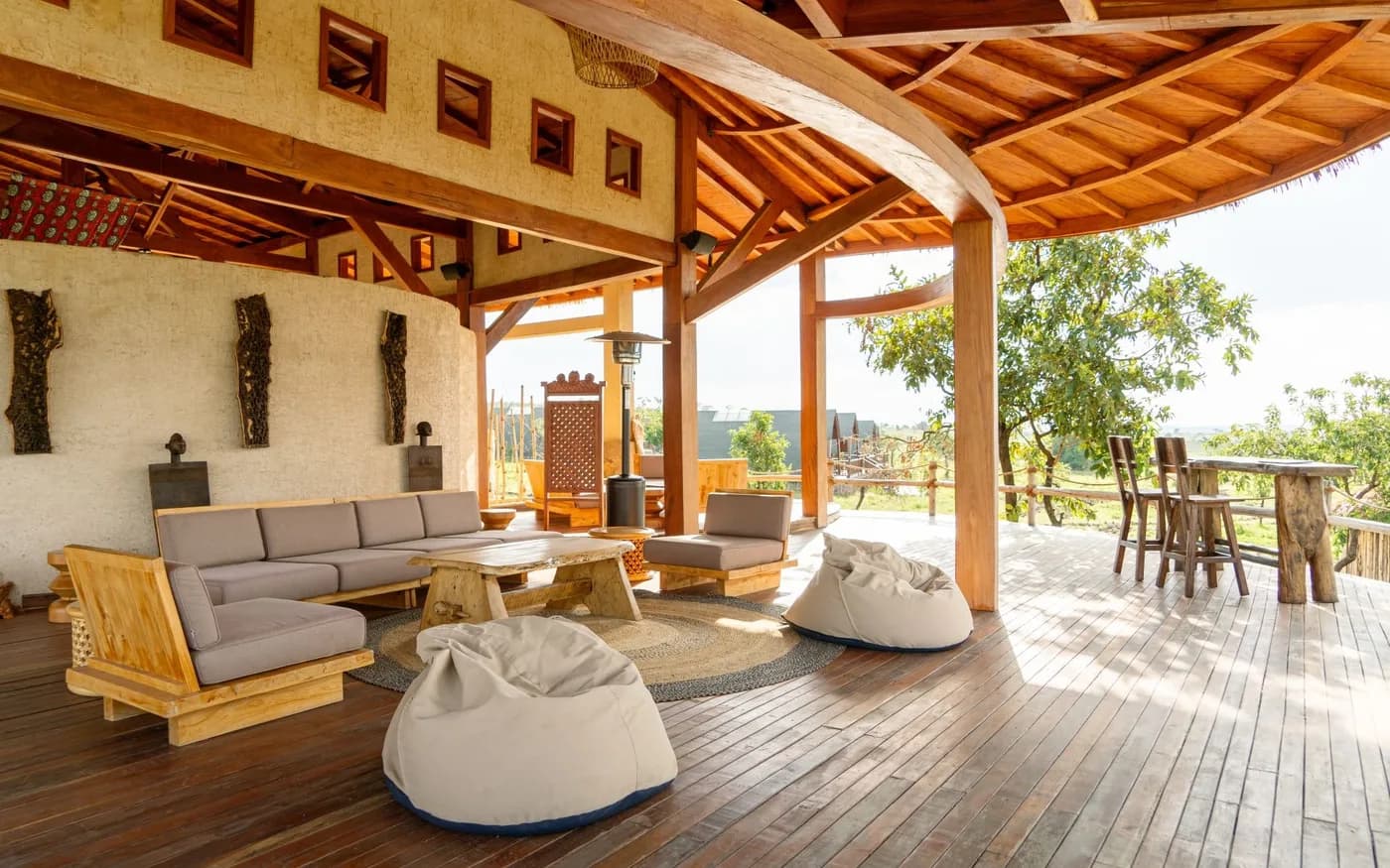Lounge on the open deck
