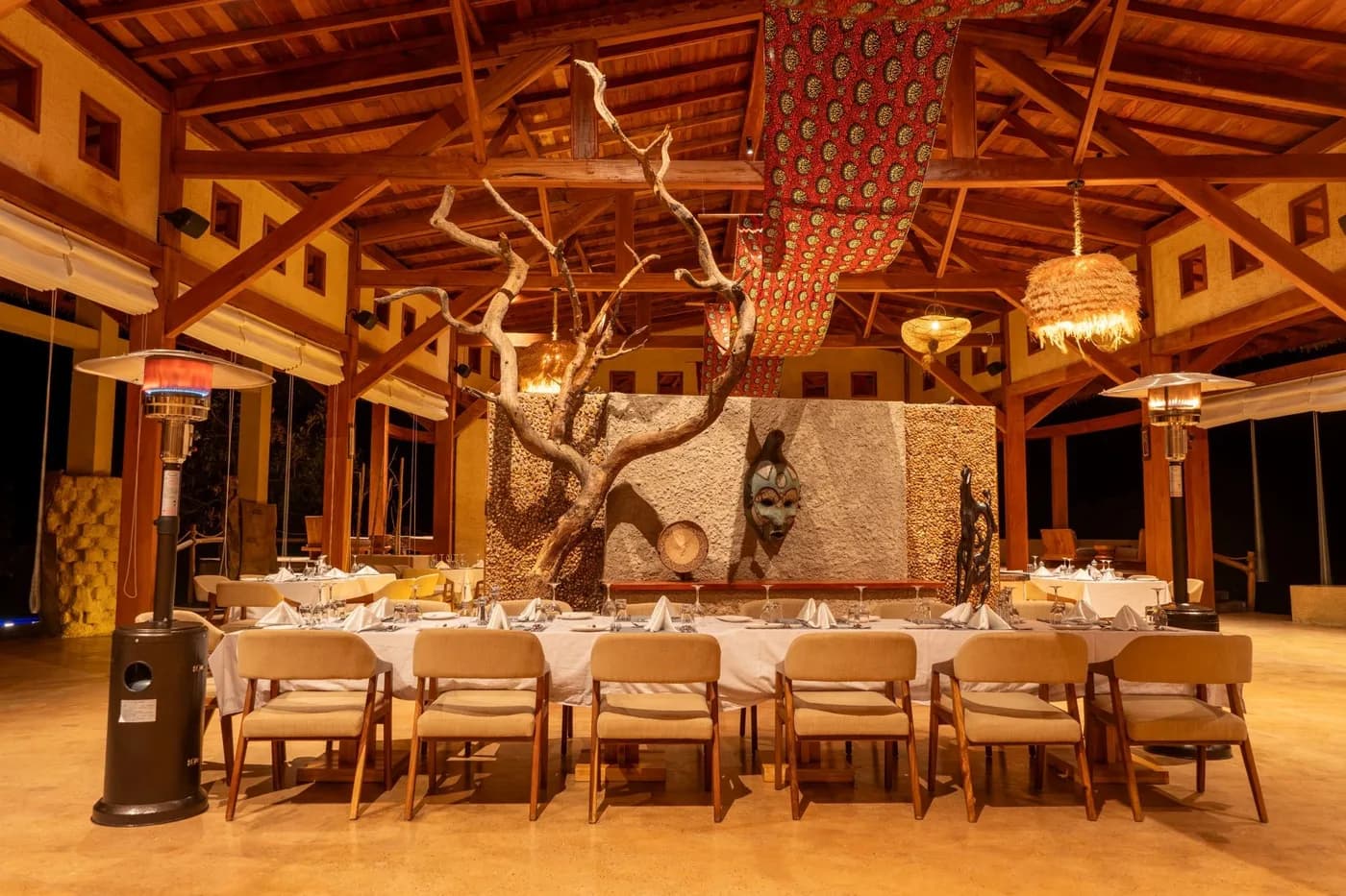 The dining room