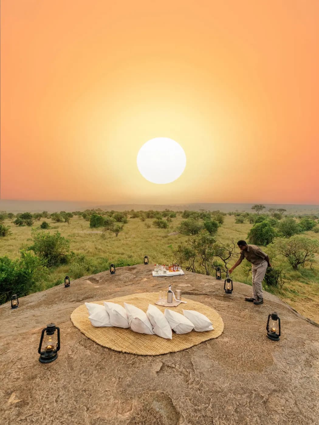 Sundowner spot at sunset