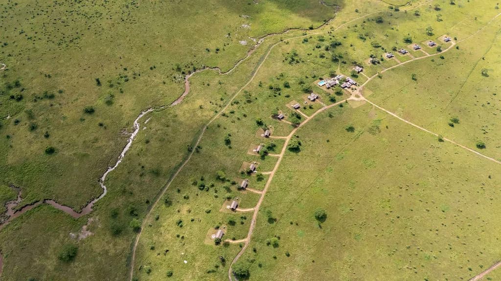 The camp along its track