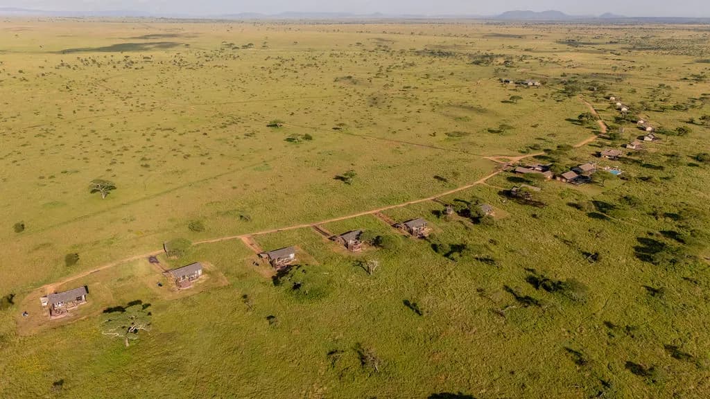 Tents scattered on the plains