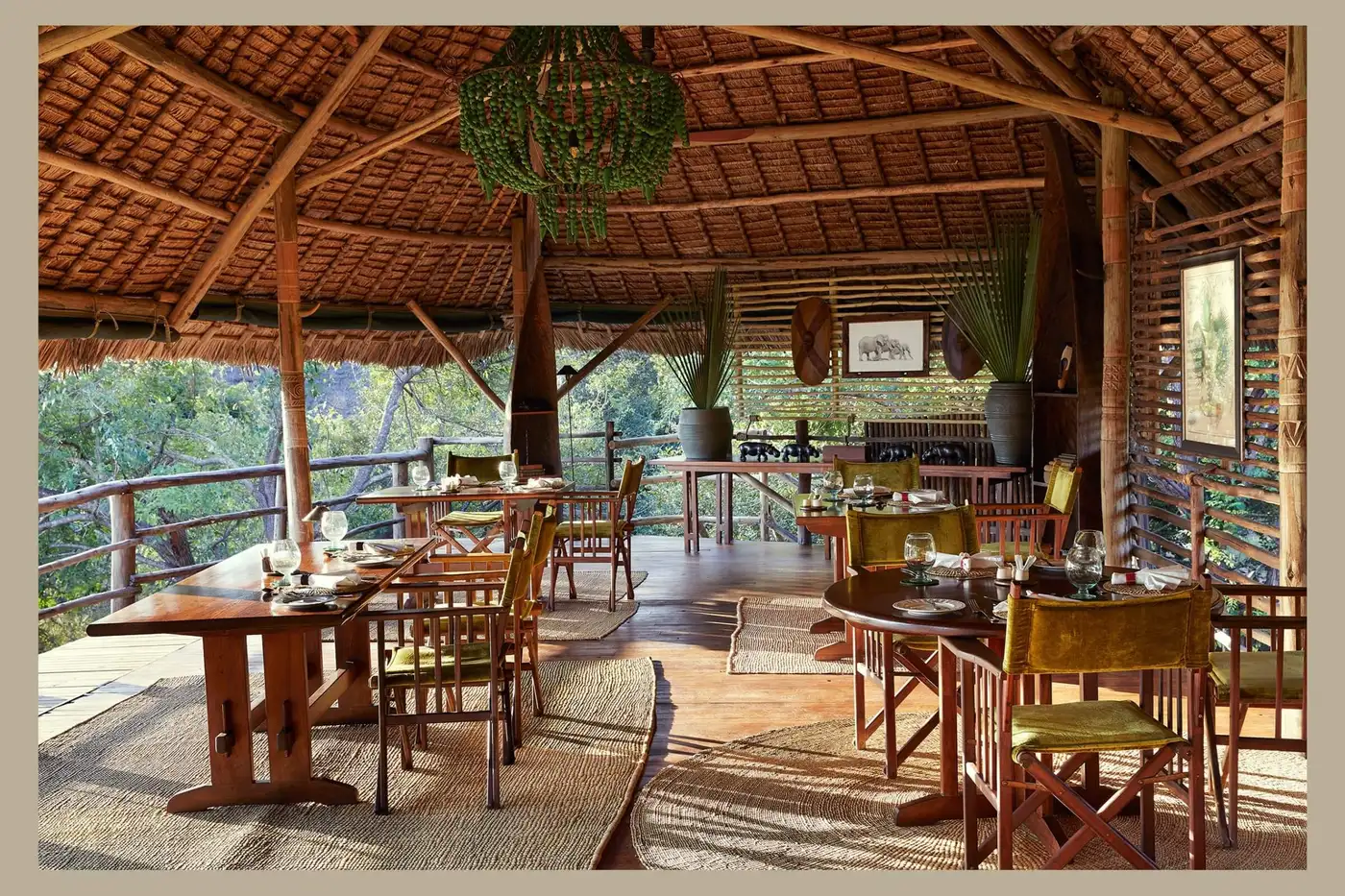 Dining room on the open deck