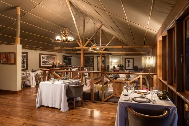 The dining room