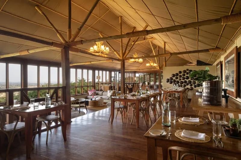 Dining room looking out
