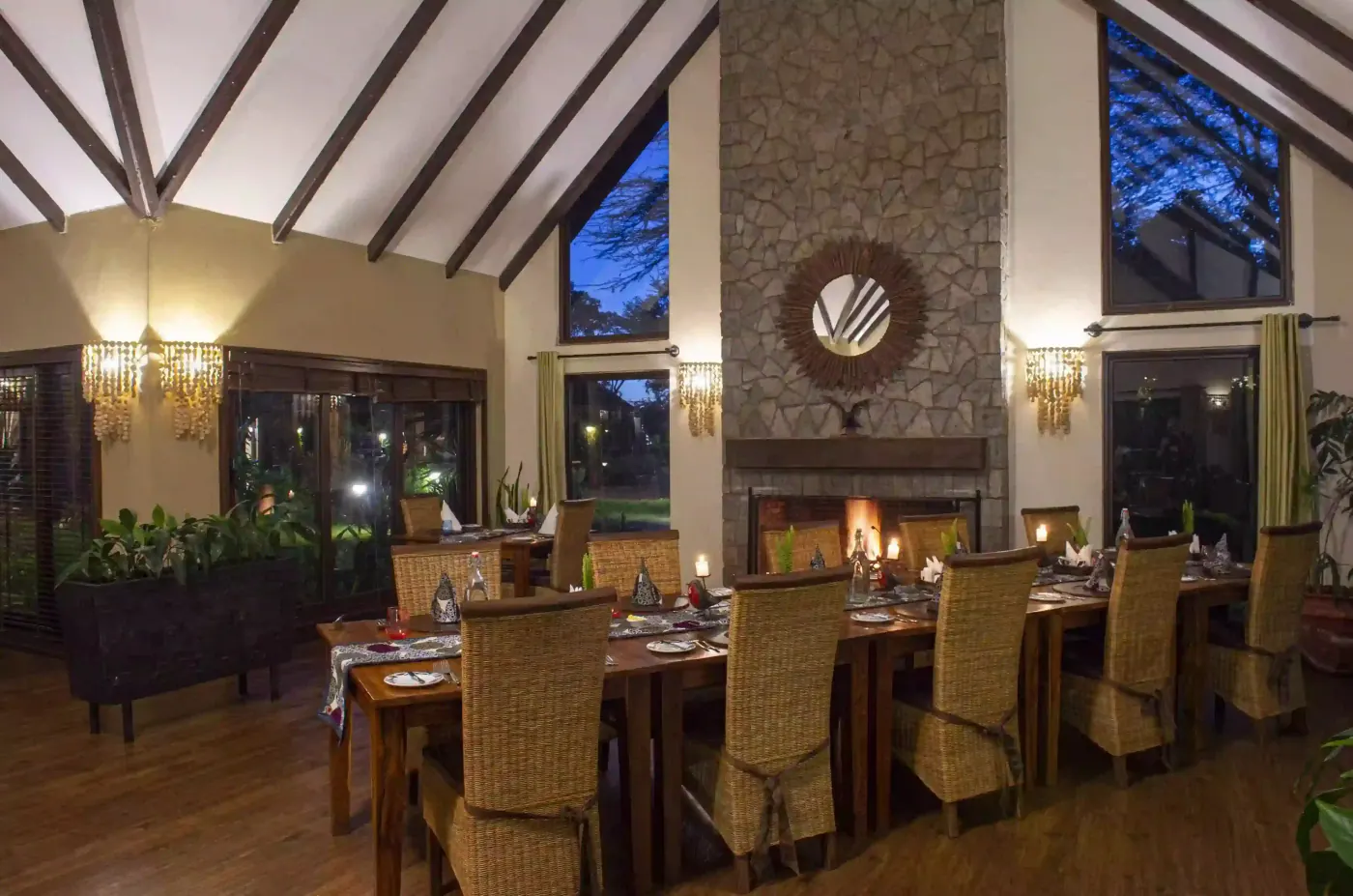 The dining room