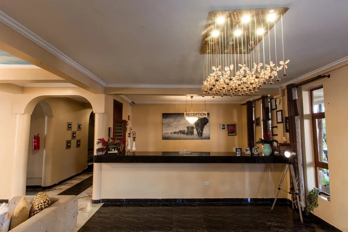 The lobby