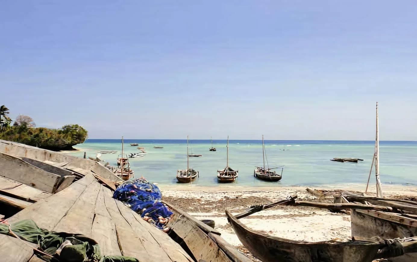 Dhows on Nungwi beach