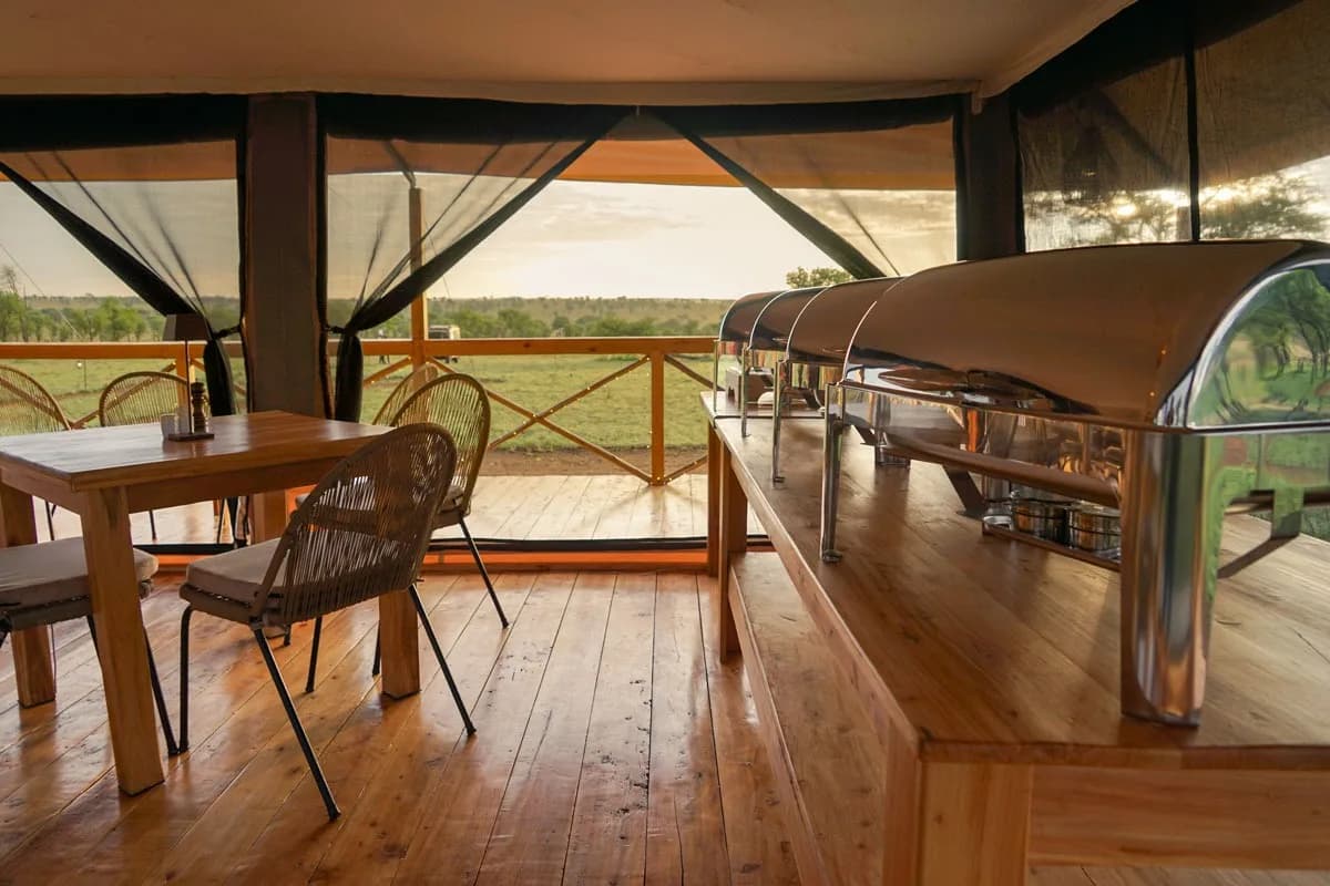 The dining tent
